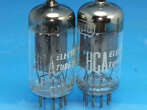Rca 12au7 ecc82 vacuum tube match pair 1958 d getter long plate warm tone r29i for sale