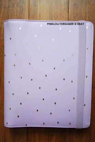 Kikki K LILAC large time planner a5 leather diary agenda NEW