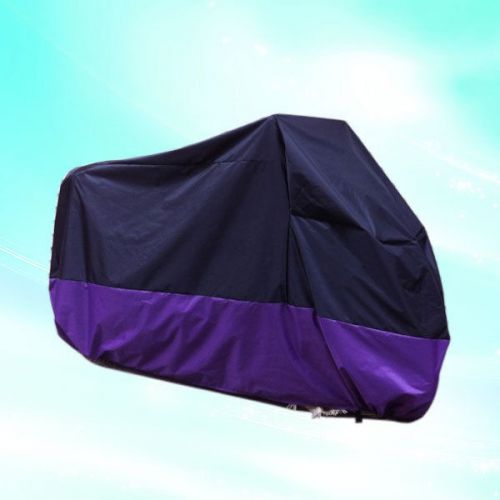 Black-purple waterproof outdoor*motorcyle motorbike rain vented bike cover xxl for sale