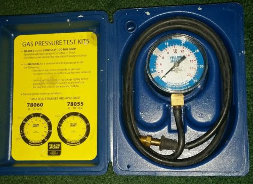 Yellow jacket 78060 gas pressure test kit 0-35&#034; w.c. - made in usa! for sale