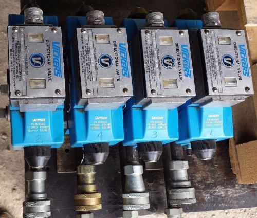 Vickers hydraulicdirectional pilot valve manifold dg4s4lw 012c b60 4 valve block for sale