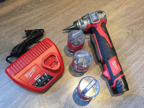 Milwaukee 2432-22 12 volt cordless m12 propex expansion tool kit like new for sale