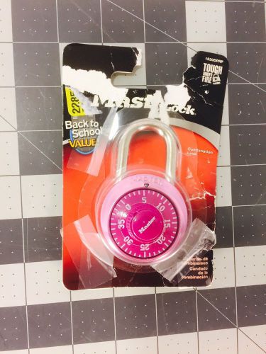 Master Combination Lock Pink Body &amp; Dial Made in USA 1530D