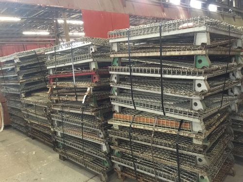 Used Wire Baskets cargotainer palletainer for pallet rack wire basket