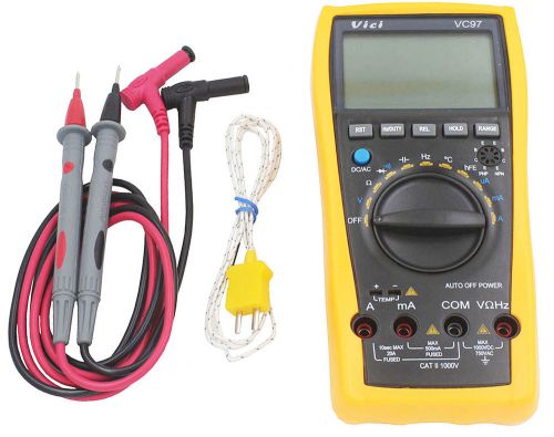 Auto Ranging DMM Digital Multimeter Frequency Capacitance Temperature &amp; HFE Test