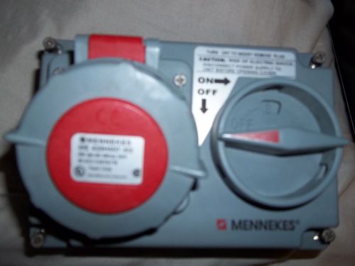 Mennekes 20A 480 VAC 3HP On/Off Disconnect Switch 4 Prong Female