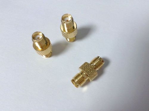 50 pcs Gold plated SMA Female To Female Straight RF Adapter Connector