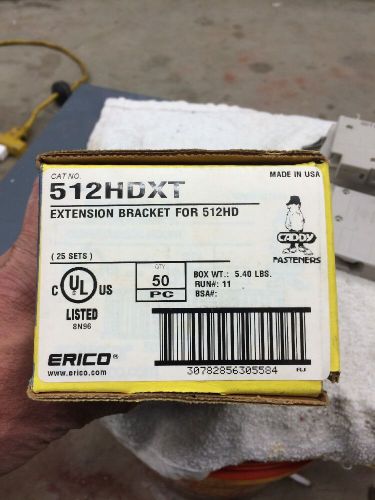 Erico 512hd xt extension brackets 3 5/8&#034; for 512hd lot of 50 for sale
