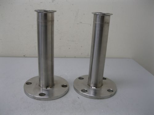Lot (2) 2&#034; 150# Flange x 2&#034; Tri-Clamp Adapter F12 (1907)