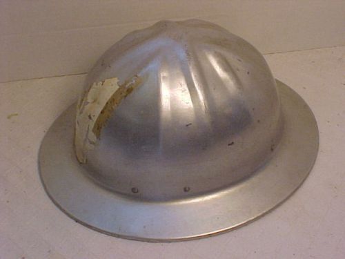 Vintage 1950s aluminum hard hat b.f mcdonald metal logging mining los angles ca for sale