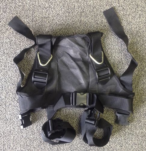 Small heavy duty black harness vest for sale