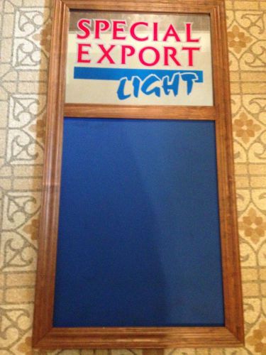 Vintage Special Export Light Beer Chalk Menu Board