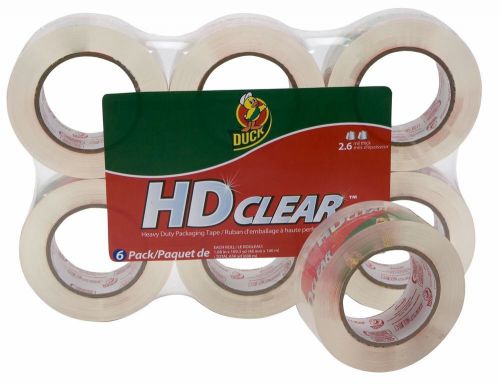 Duck brand hd clear high performance packaging tape 1.88-inch x 109.3-yard ro... for sale
