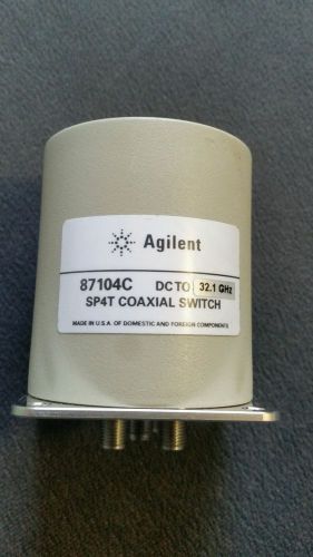Agilent 87104c DC to 32.1Ghz SP4T COAXIAL SWITCH OPTION #H31 T24