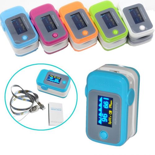 CE OLED Fingertip Pulse Oximeter Blood oxygen saturat SpO2 PR Heart Rate Monitor