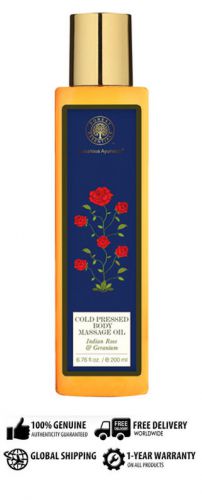 Forest Essential Indian Rose &amp; Geranium Body Oil 200 Ml