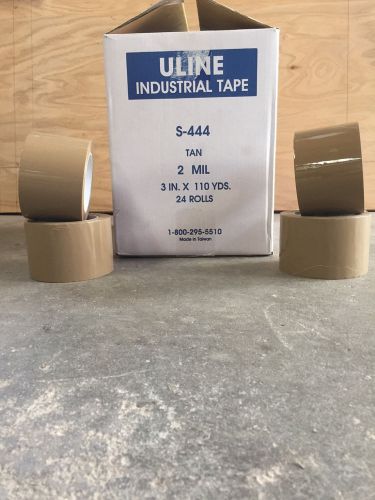 4 individual rolls of Uline Industrial PackingTape S-444  2 Mil, 3&#034; x 110 yds,