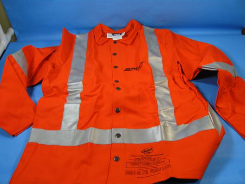 Guard line welding orange jacket coat shirt flame resistant fabric large for sale