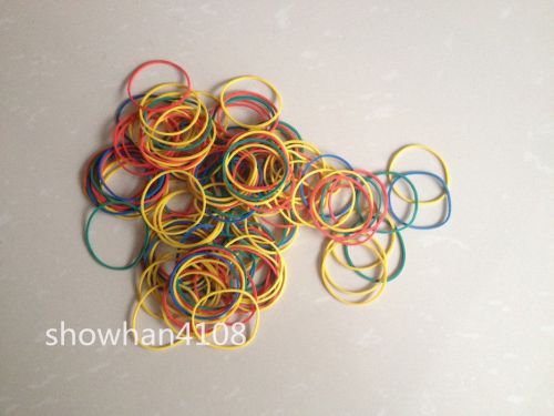 500x DIY Mixed multicolor Office Supply Rubber Band Strong Elastic For Packing