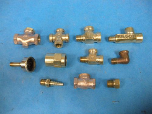 Airco cajon 1/2&#034; various brass fittings lot of 11 for sale