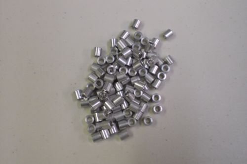 3/8 round aluminum spacer standoff 1/2 long x .190 id #10  10 pcs. for sale