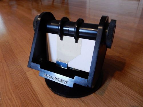 Vintage rolodex card file swivel base model sw-35 faux wood grain for sale