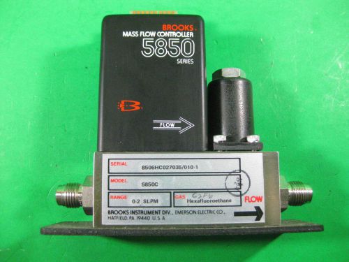 Brooks Mass Flow Controller MFC 5850C -- C2F6, 2SLM -- Used