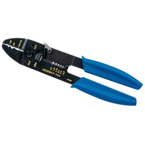 Hozan crimping tool for terminals and connectors p-704 for sale