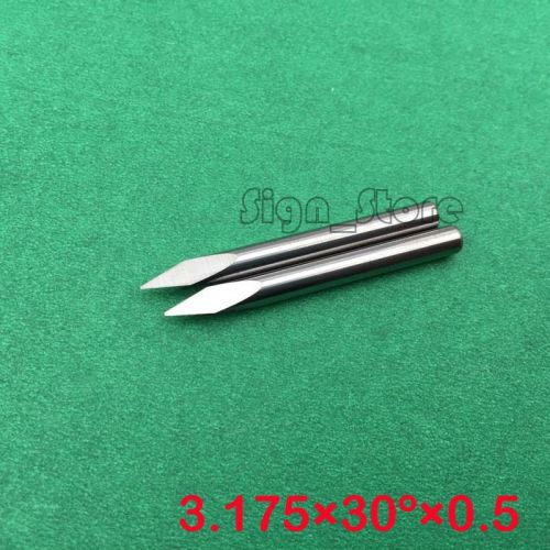 10pc carbide 3.175mm 30 angle 0.5mm tip sharp three edge cnc router carving bit for sale