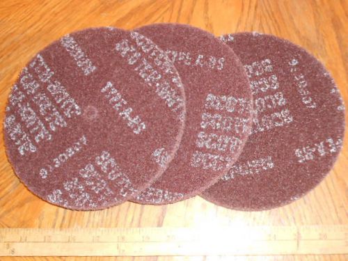 3M SCOTCHBRITE HI STRENGTH DISCS MEDIUM  8&#034;X1/2&#034; 3 PIECES DEBURRING