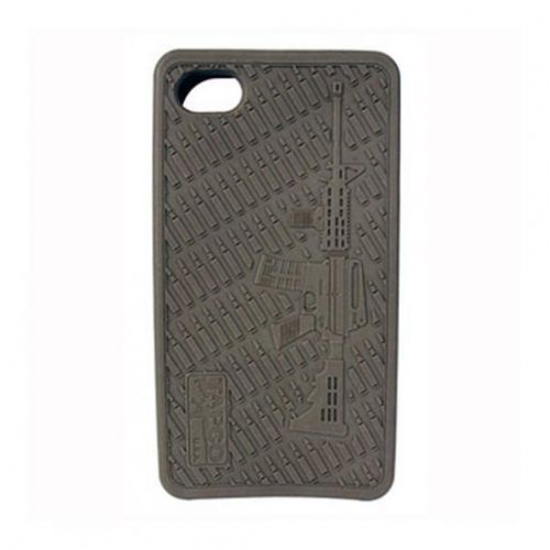 Tapco iPhone 4/4s Case with Design Rubber Flat Dark Earth CASE001-FDE