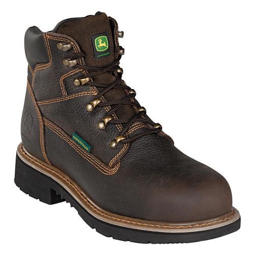 Men&#039;s john deere 6&#034; steel toe wp work boot jd6983- size 13 m- new for sale