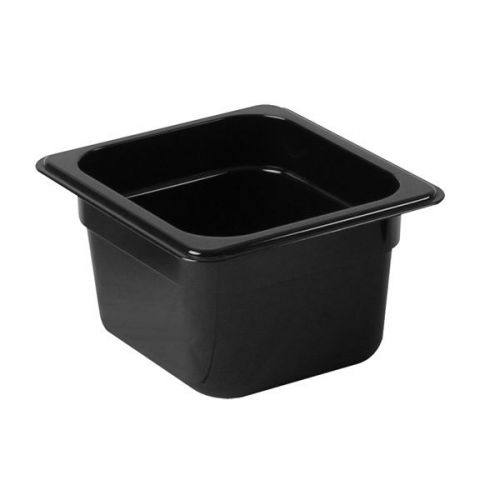 Thunder group plpa8164bk, sixth size 4-inch deep black polycarbonate food pan for sale