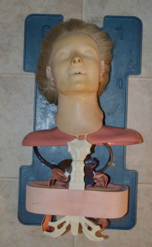 Vintage Laerdal Recusci Anne Anatomical Medical Mannequin Manikan Doll CPR