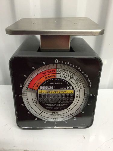 Vintage Small PELOUZE POSTAL SCALE model K5 Nice One