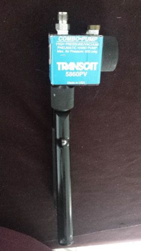Transcat Combo Pump 5860PV Pneumatic Pressure Vacuum Hand Pump