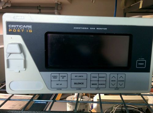 Criticare Systems Inc. Anesthesia Gas Monitor Poet IQ Model 602 -3A