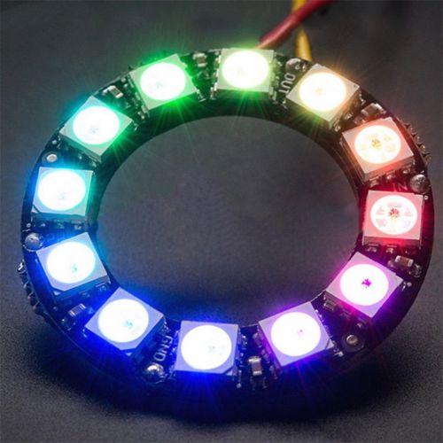 1pc 5050 12-Bit RGB LED Ring WS2812 Round Decoration Bulb Perfect For Arduino GD