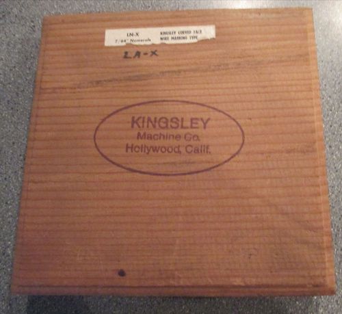 Kingsley Machine Type (7/64&#034; Curved Face Type) Hot Foil Stamping Machine UNUSED