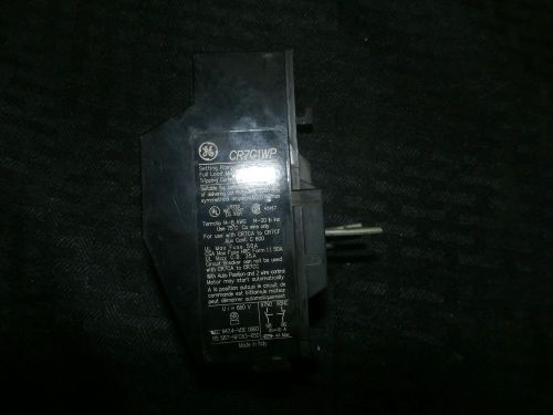 GENERAL ELECTRIC CR7G1WP OVERLOAD RELAY 12-15A