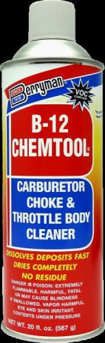 Berryman 0120C B-12 Chemtool Carburetor/Choke &amp; Throttle Body Cleaner 20oz New!