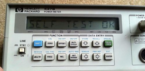 HP-437B Agilent Digital Power Meter 100 kHz-110 GHz, EXCELLENT Condition