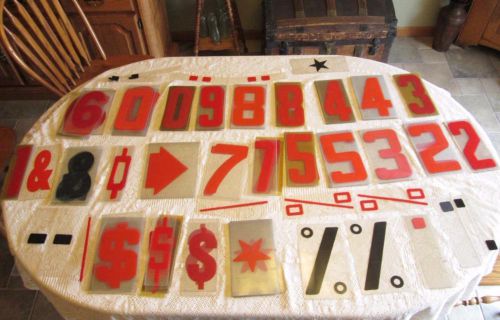 OutDoor Sign Numbers Plastic Reader Board  9&#034; lot