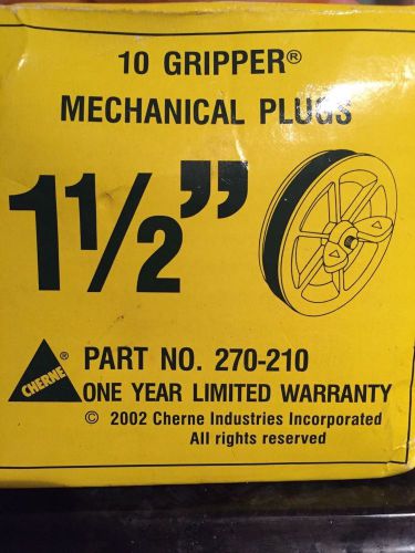 Cherne Gripper 1-1/2&#034; Mechanical Plug Part No 270-210 BOX OF 10