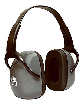 SAFETY WORKS LLC Ear Muffs, Adjustable, Foldable