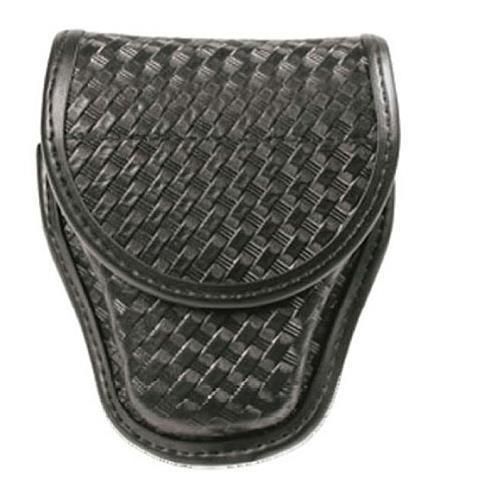 Blackhawk molded duty gear double handcuff case, black basketweave #44a101bw for sale