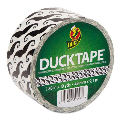 Colored Duct Tape, 9 mil, 1.88&#034; x 15 yds, 3&#034; Core, Mustache
