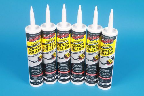 LOT of 6.....SealBest Elastomeric Blacktop Crack Filler - 10oz Caulk Gun Tube