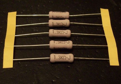1.3 K Ohm 3 Watt 5% Metal Oxide Resistors