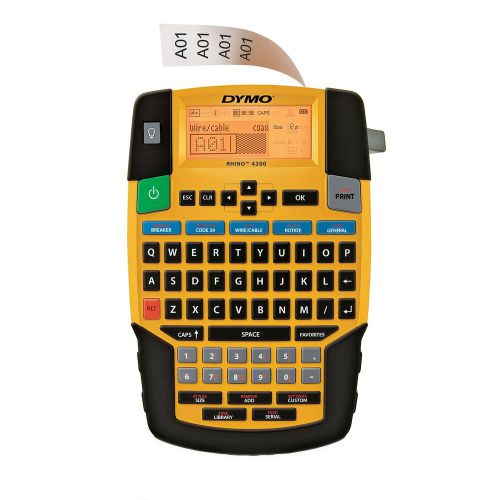 Dymo rhino 4200 industrial labeling tool qwerty keyboard (1801611) 1-pack for sale